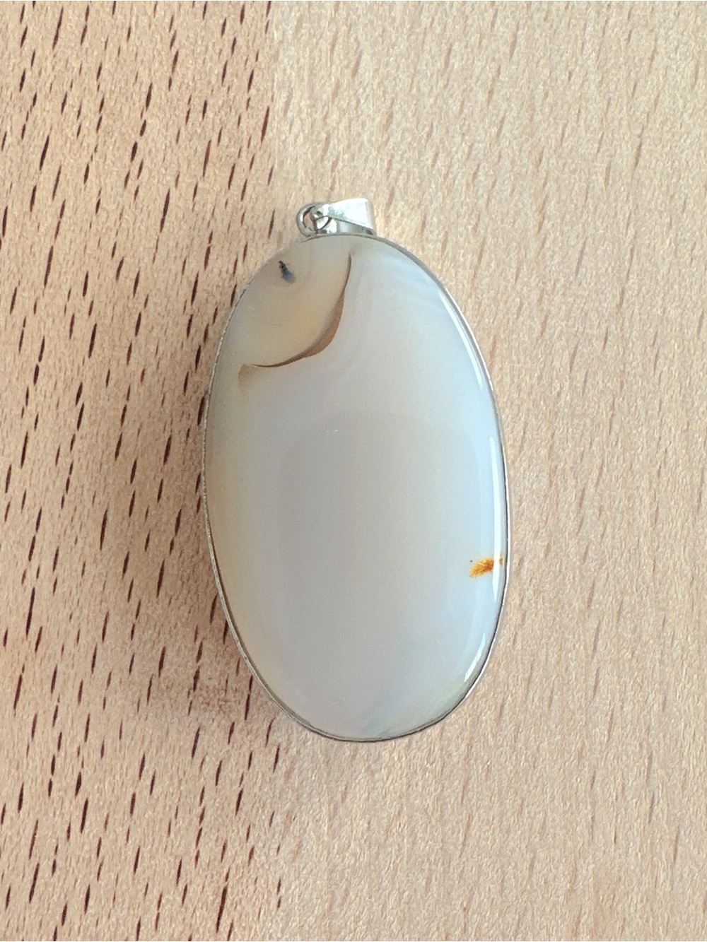Natural Crystal Pendant Handmade Wrapped Stone Pendant Oval Gemstone Pendant - Picture 2 of 4